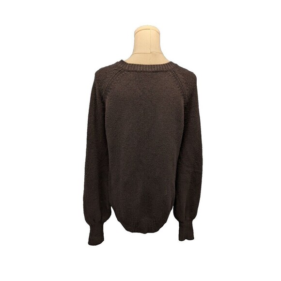 Autumn Cashmere Wool Blend Bishop Sleeve Pullover Vneck Sweater Small - Picture 4 of 8